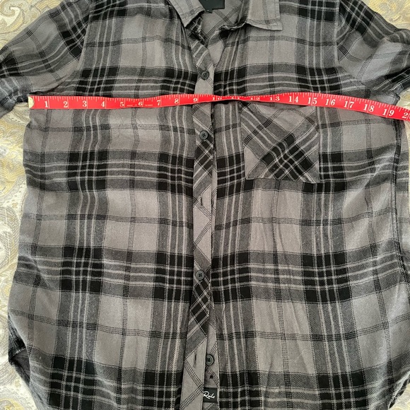 Rails Hunter button down shirt, charcoal jet - Picture 9 of 13